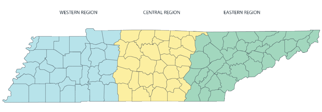 Tennessee Regional Map