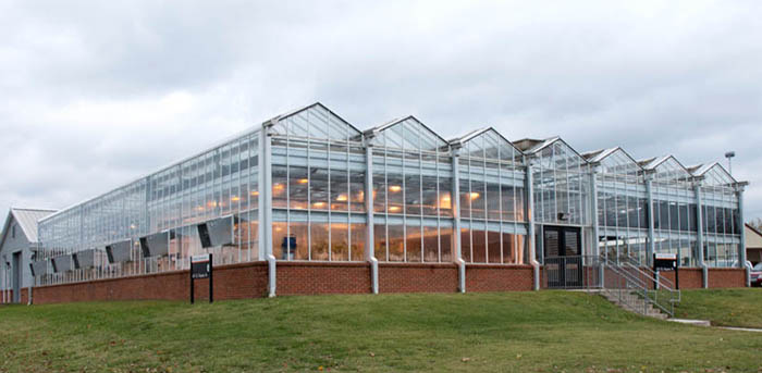 Exterior view of the Central Greenhouse