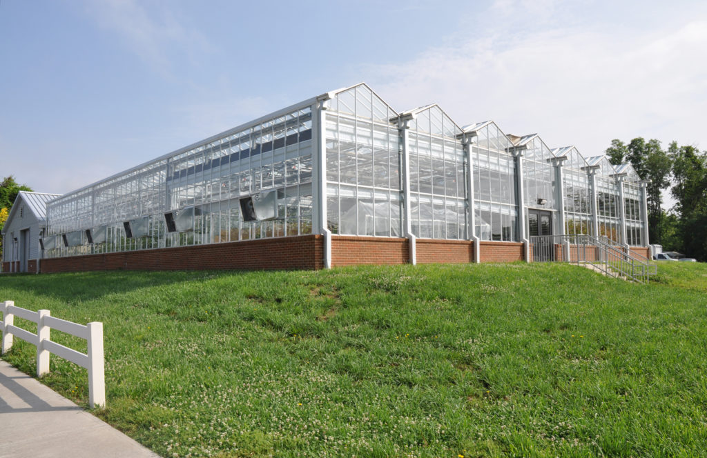 Exterior view of Central Greenhouse