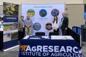 AgResearch display booth at the Circular BioEconomy systems Day event at the 2023 Annual ASABE Conference