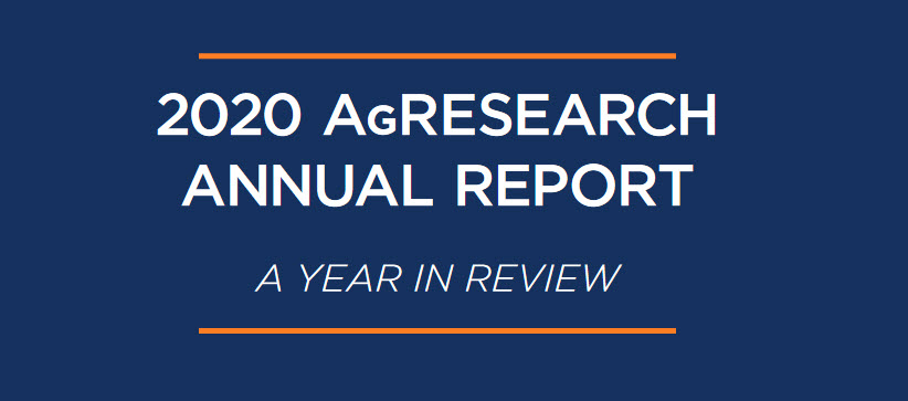 2020 AgResearch Annual Report Cover Image