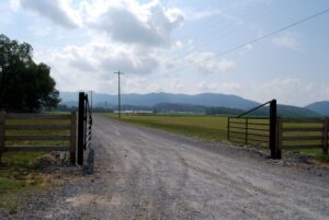 Entrance gate to the Little River Dairy Unit - Home of the 2023 Fall in the Foothills Field Day event