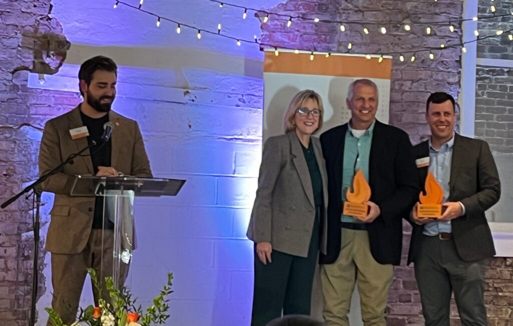 John Sorochan and Kyley Dickson receive Chancellor's Innovations Fund Award