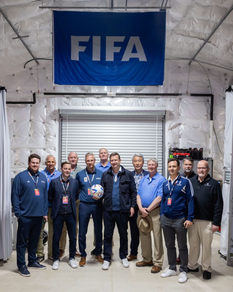 Group photo with FIFA representatives