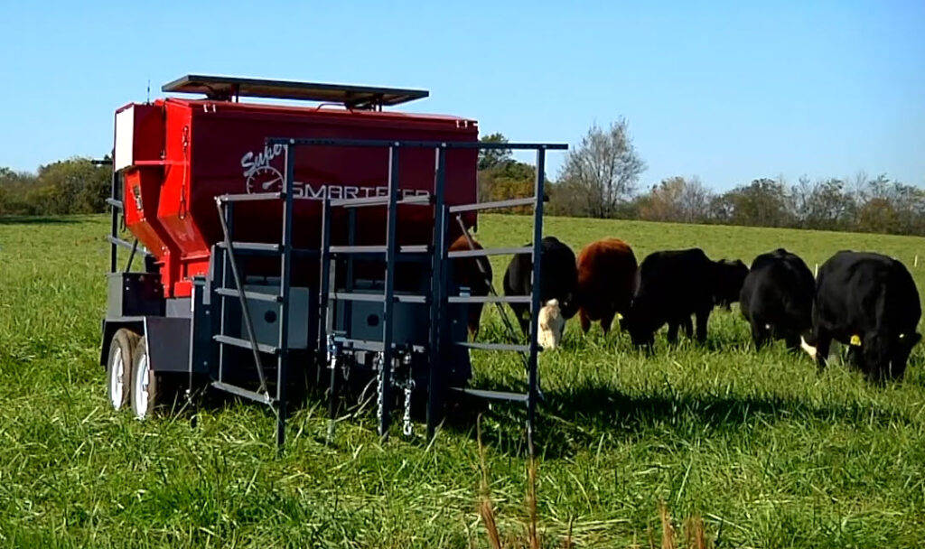 New SmartFeeder equipment in use on Middle TN AgResearch and Education Center in Spring Hill.