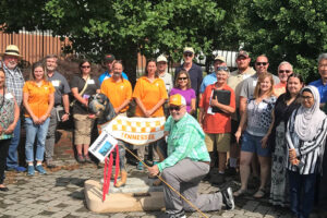 Attendees at a Green Industry Field Day event