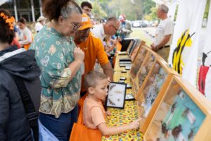 Attendees enjoying displays at a recent UT Butterfly Festival event.