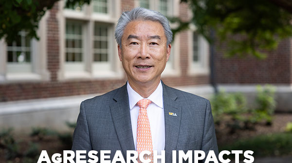 Dr. Hongwei Xin Cover Photo for AgResearch Impacts Newsletter